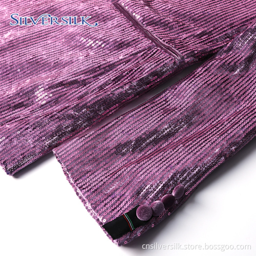 Shiny Reversible Sequins Dance Party Jacket Men Suits
